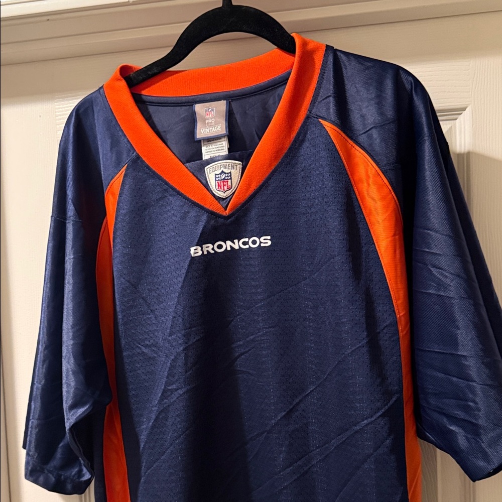 Broncos Women's Navy and Orange Jersey